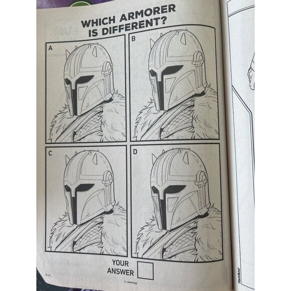 Star Wars Mandalorian Color Activity Book Set (7) Kids Educational Entertaining - Picture 8 of 8